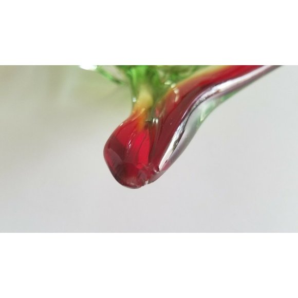 Vintage Murano Art Glass Duck in flight Dish Bowl Figurine 13" long - Picture 8 of 10